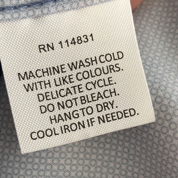 Wrk Shirt Mens Size 17 Button Down 4 Way Stretch Blue‎ Work Rest Karma Comfort - Picture 9 of 10